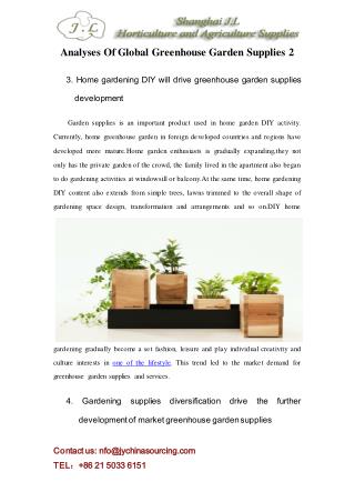 Analyses Of Global Greenhouse Garden Supplies 2