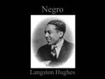 Negro Langston Hughes