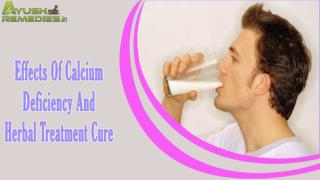 Effects Of Calcium Deficiency And Herbal Treatment Cure