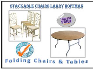 Stackable Chairs Larry Hoffman