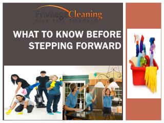 What to know before stepping forward