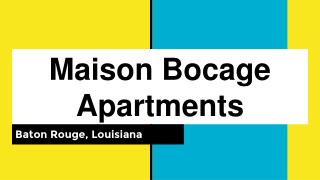 Affordable Maison Bocage Apartments in Baton Rouge, LA