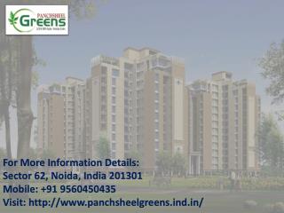 Panchsheel Greens at Affordable Price Call @ 91 9560450435