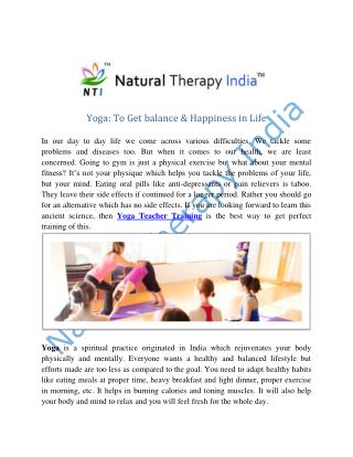 Yoga Trainer | Yoga Teacher Training In India