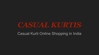 Casual Kurti Online Shopping in India