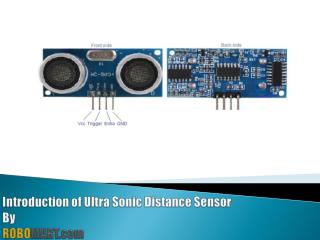 Ultrasonic Distance Sensor for Arduino/Raspberry-Pi/Robotics