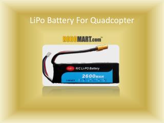 LiPo Battery For Quadcopter by Robomart.com