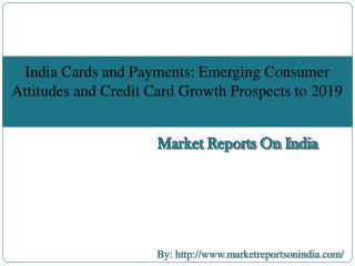 India Cards and Payments: Key Trends & Credit Card Growth Prospects to 2019