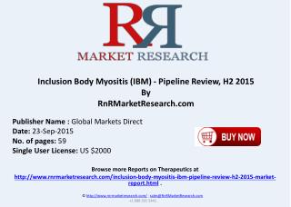 Inclusion Body Myositis Pipeline Review H2 2015