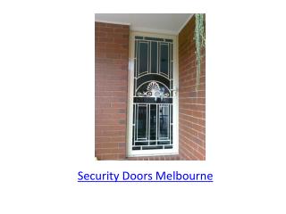 Security Doors Melbourne