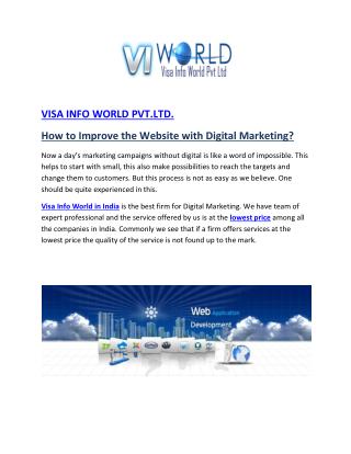 Website Development Company in Noida India-visainfoworld.com