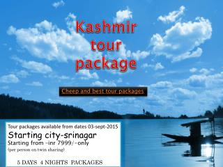 srinagar tour package