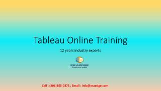 Tableau online Training in USA, UK, AUS | Eraedge