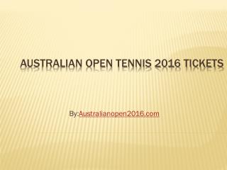 Australian Open Live Stream