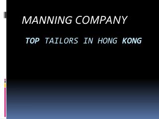 Manning Company