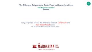 Differences between Lemon Law and Dealer Fraud Cases