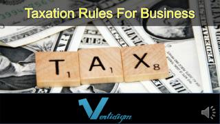 Taxation Rules For Business