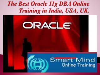 The Best Oracle 11g DBA Online Training in India, USA, UK.