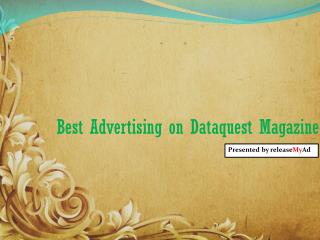 Advertising analysis on DataQuest Magazine