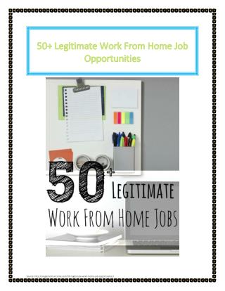 PPT - 50 legitimate work from home job opportunities PowerPoint