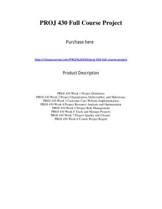 PROJ 430 Full Course Project