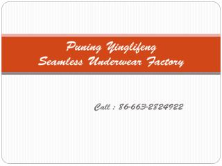 Seamless Underwear Supplier