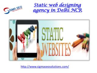 Static web designing agency in Delhi NCR