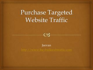 Purchase Website Targeting To Your Website
