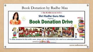 Book Donation by Radhe Maa