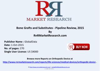 Bone Grafts and Substitutes Pipeline Products by Estimated Approval Date