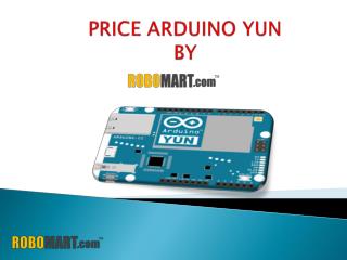 Price Arduino Yun By Robomart