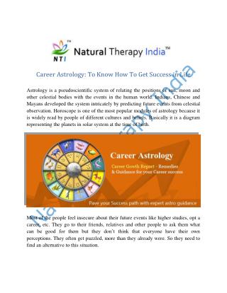 Career Astrology To Know How To Get Success in Life