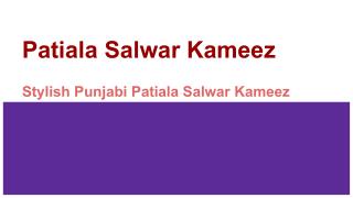 Stylish Punjabi Patiala Salwar Kameez
