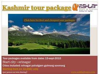 best kashmir tour package