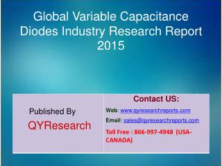 Global Variable Capacitance Diodes Market 2015 Industry Analysis, Forecasts, Study, Research, Outlook, Shares, Insights