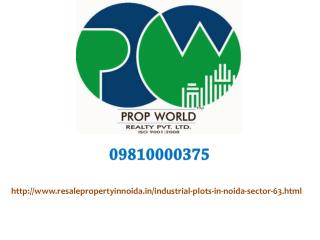 Industrial Plots For Sale In Noida Sector 63