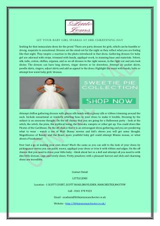 Let Your Baby Girl Sparkle At Her Christening Day