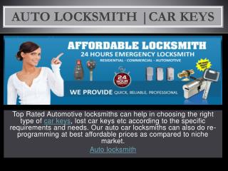 Auto locksmith