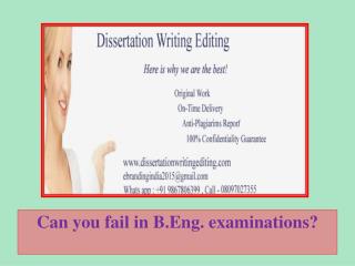 Can You Fail in B.eng. Examinations