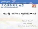 Moving Towards a Paperless Office