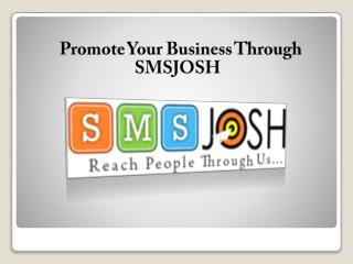 Promotional SMS Service providers in Hyderabad-SMSJOSH