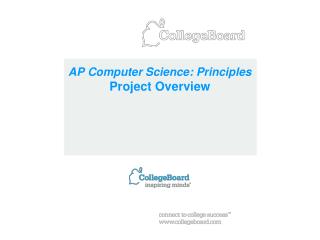 AP Computer Science: Principles Project Overview