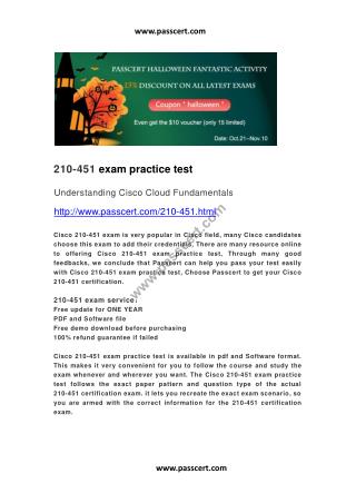 Cisco 210-451 exam practice test