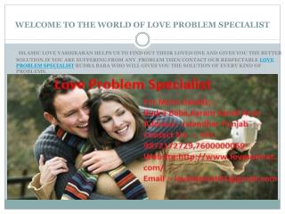 Love Problem Specialist Astrologers Gives Love Problem Solution