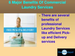 6 Major Benefits Of Commercial Laundry Services