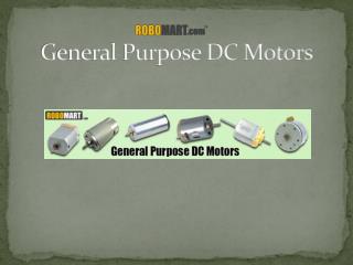 General Purpose DC Motors | Robomart