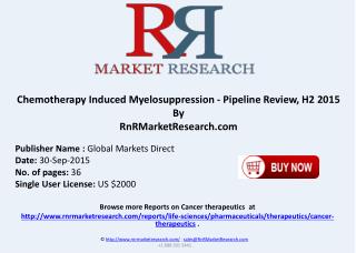 Chemotherapy Induced Myelosuppression Pipeline Review H2 2015
