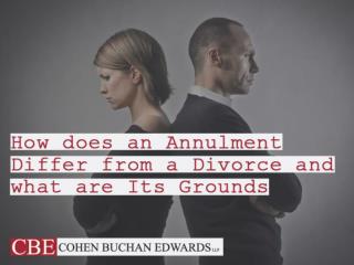 How does an Annulment Differ from a Divorce and what are Its Grounds