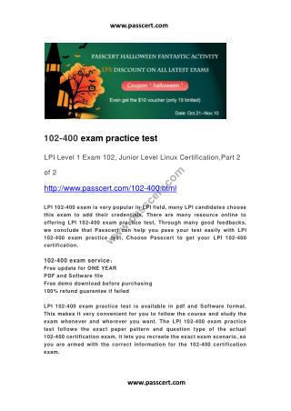 LPI 102-400 practice test