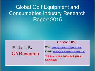 Global Golf Equipment and Consumables Market 2015 Industry Development, Research, Trends, Analysis and Growth